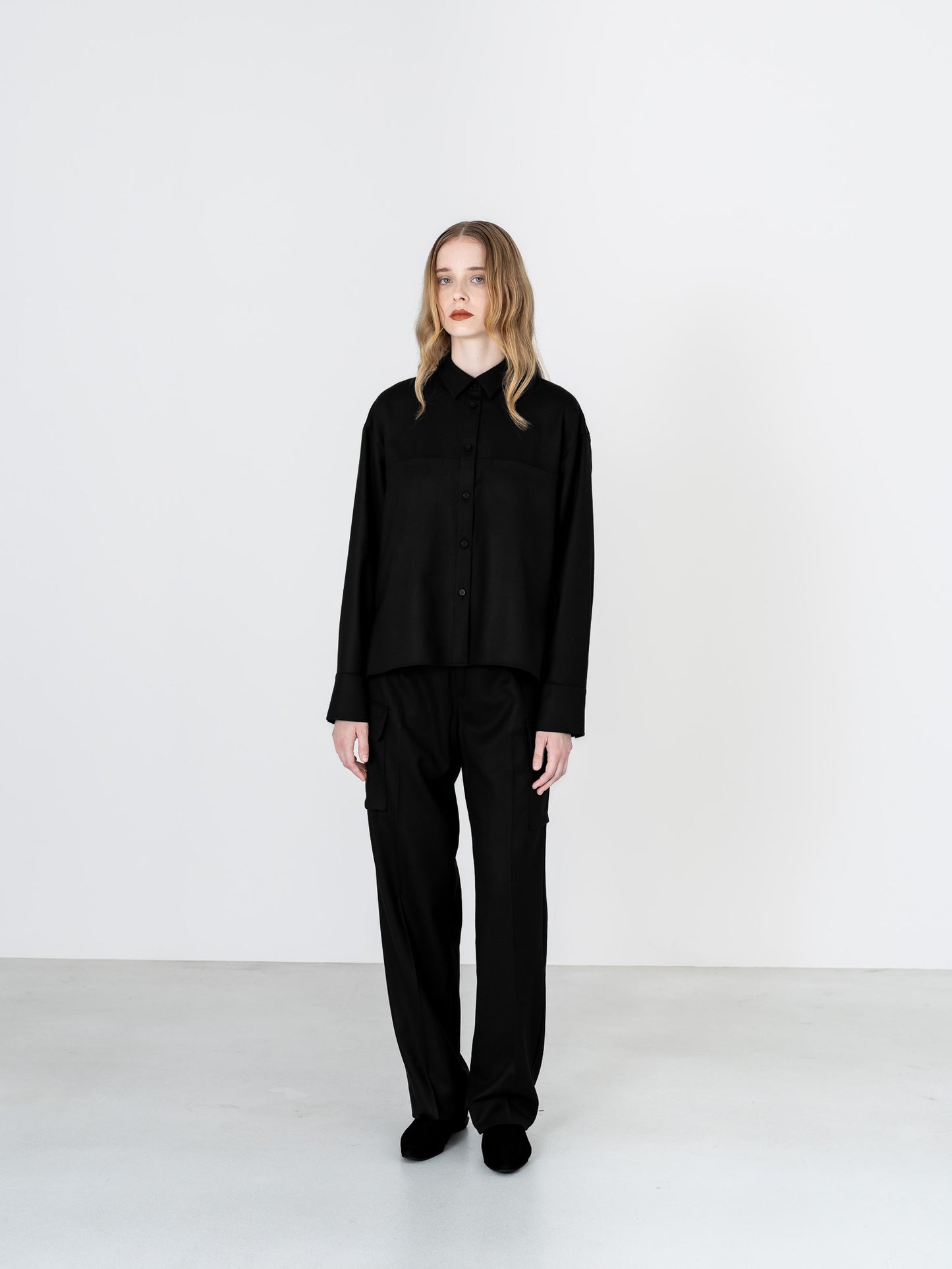 【PRE-ORDER】Wool Saxony Shirt(3color)