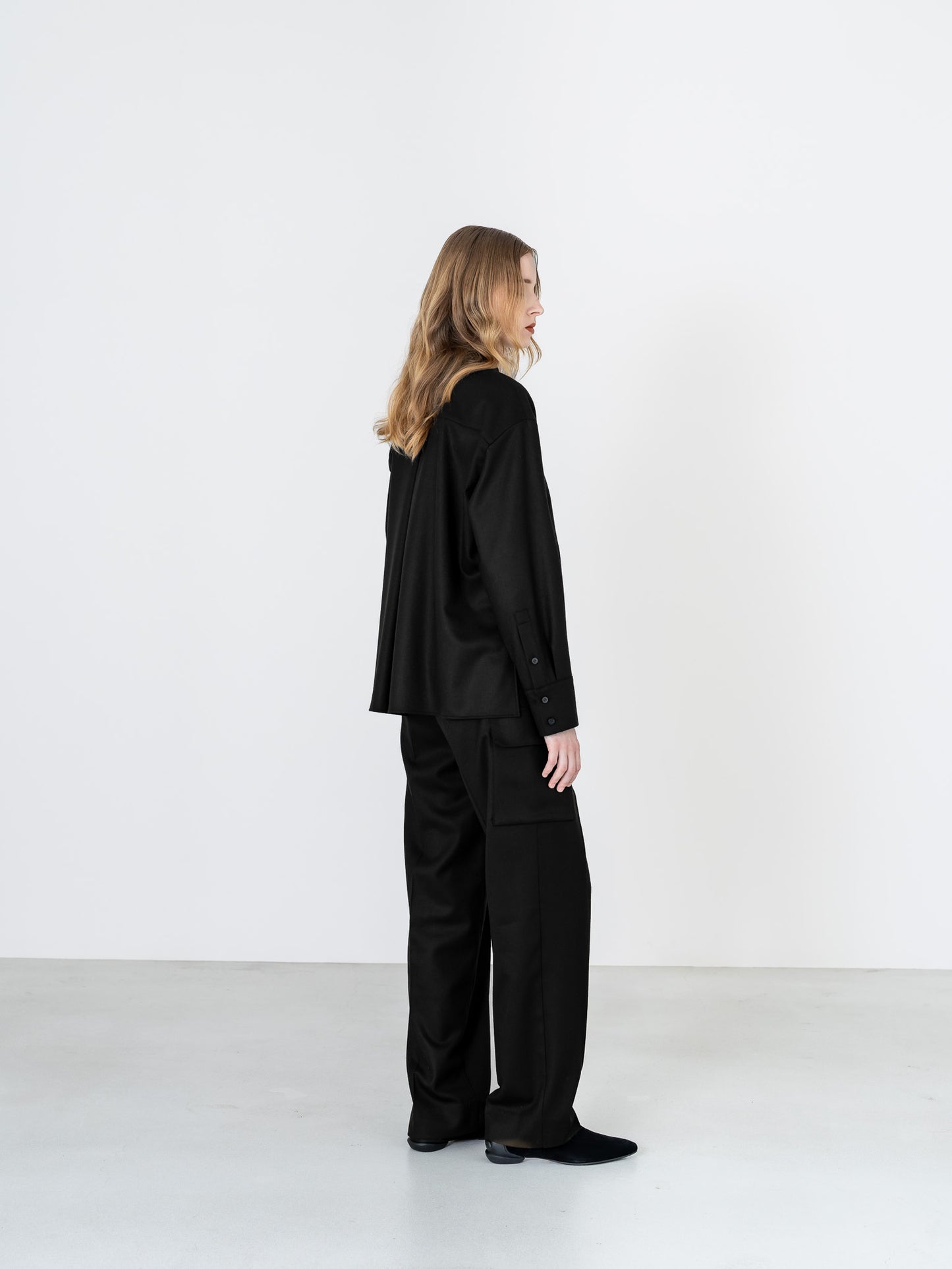 【PRE-ORDER】Wool Saxony Shirt(3color)
