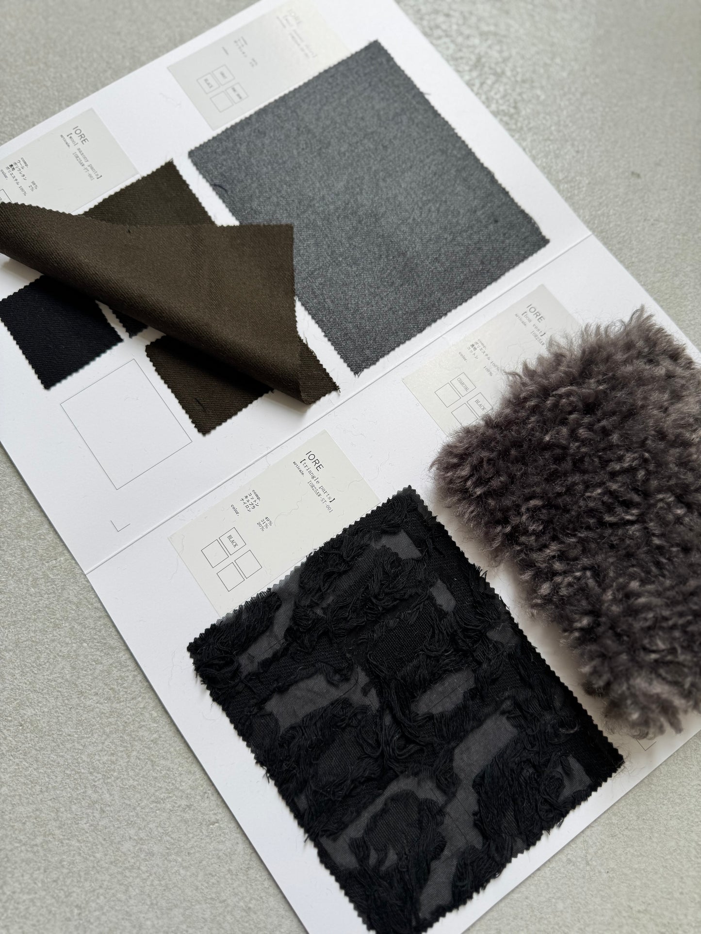 FREE SAMPLE(25AW 1ST COLLECTION material)