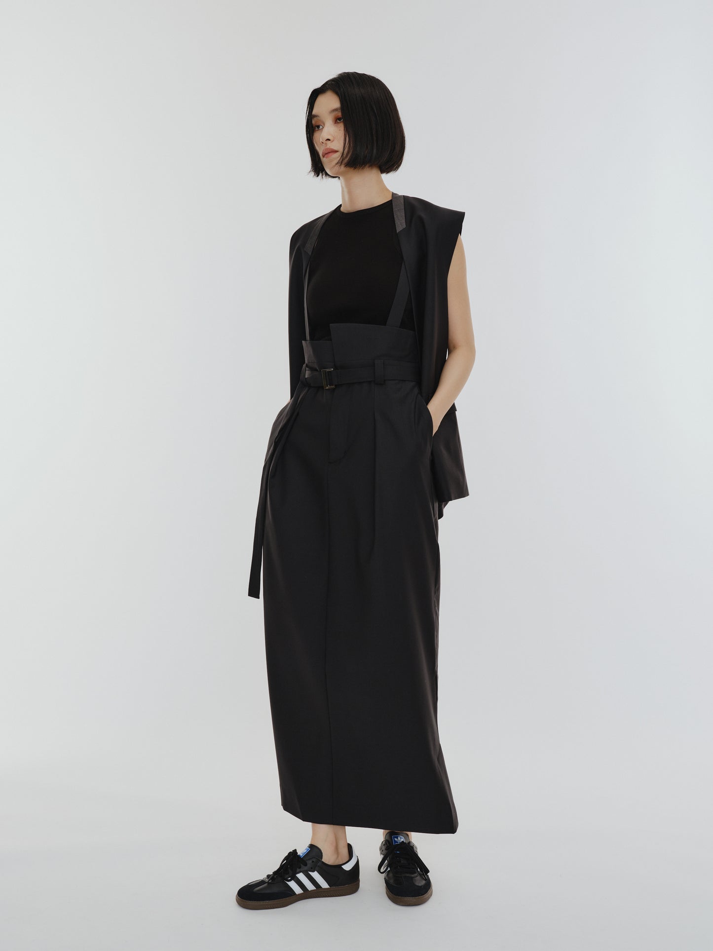 SUSPENDERS SKIRT(2color)