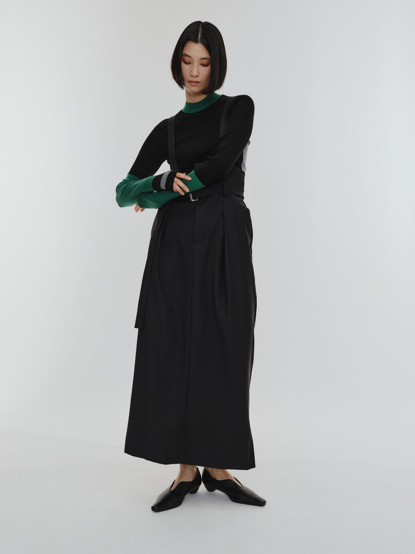 SUSPENDERS SKIRT(2color)