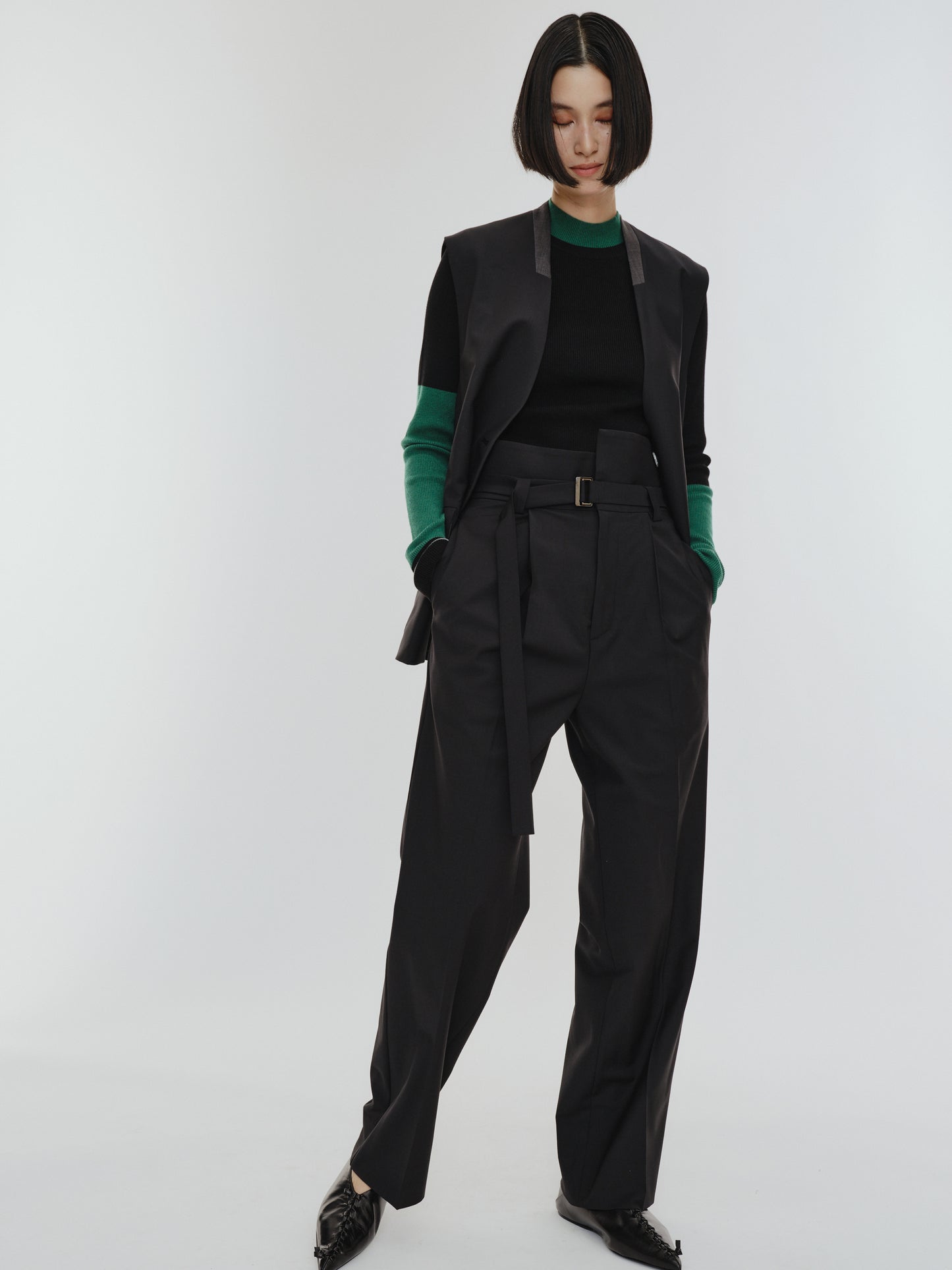 SUSPENDERS PANTS(2color)