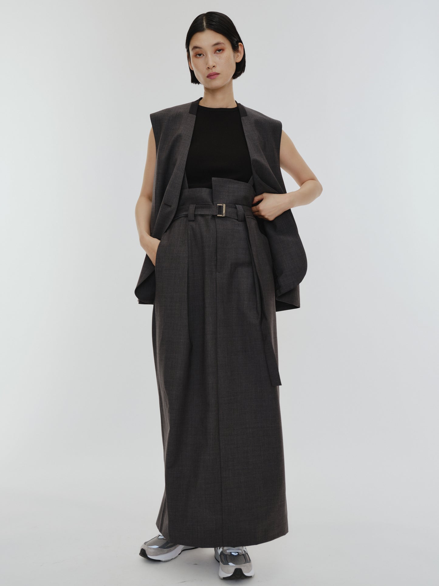 SUSPENDERS SKIRT(2color)