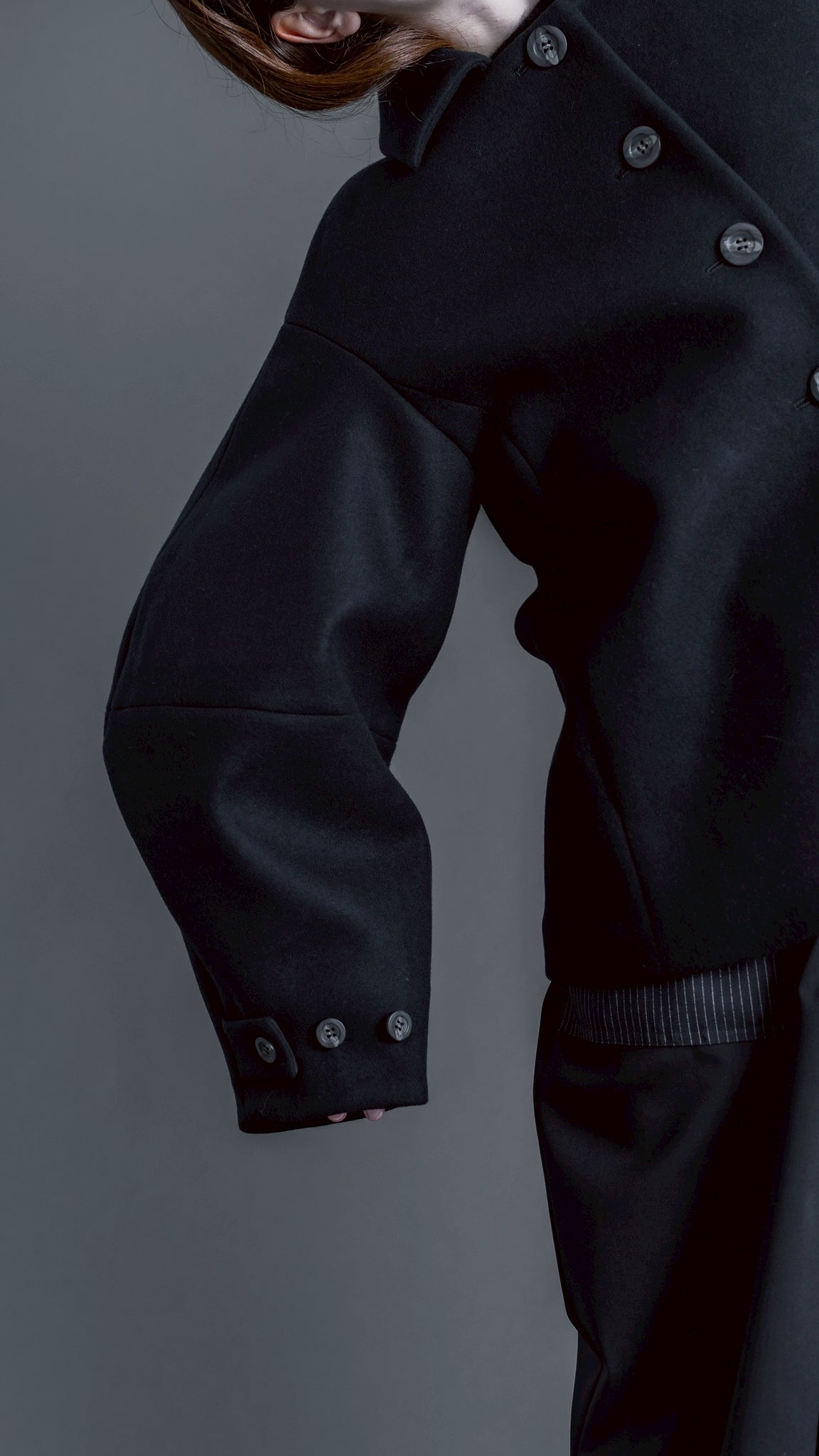【PRE-ORDER】Balloon Sleeve Coat(BLACK)