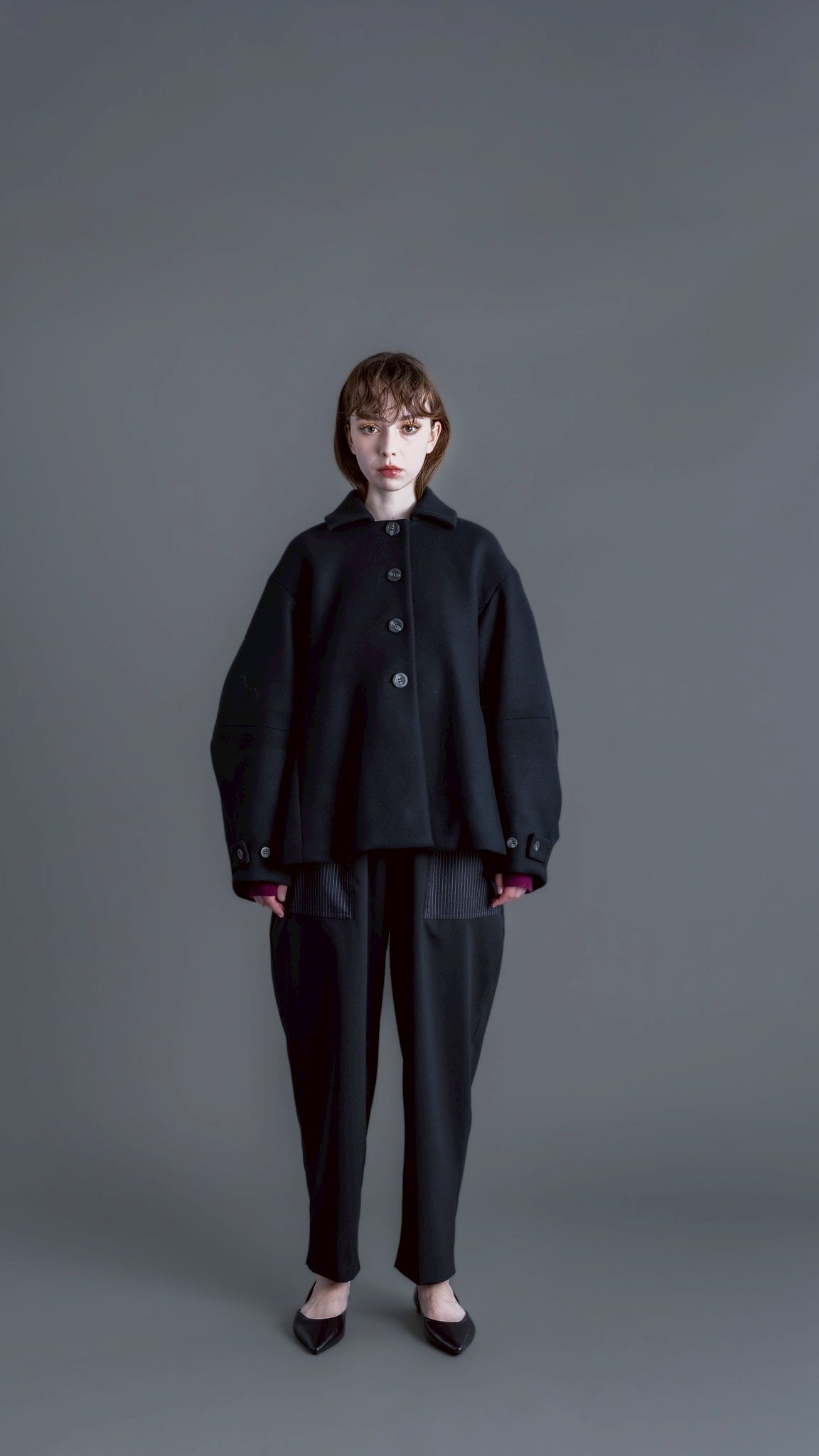 【PRE-ORDER】Balloon Sleeve Coat(BLACK)