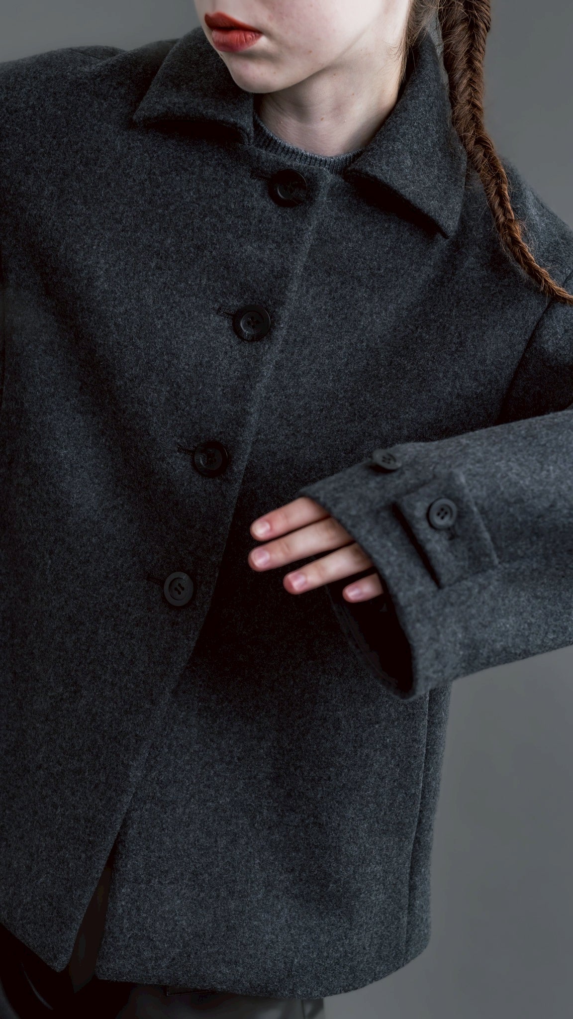 【PRE-ORDER】Balloon Sleeve Coat(GRAY)