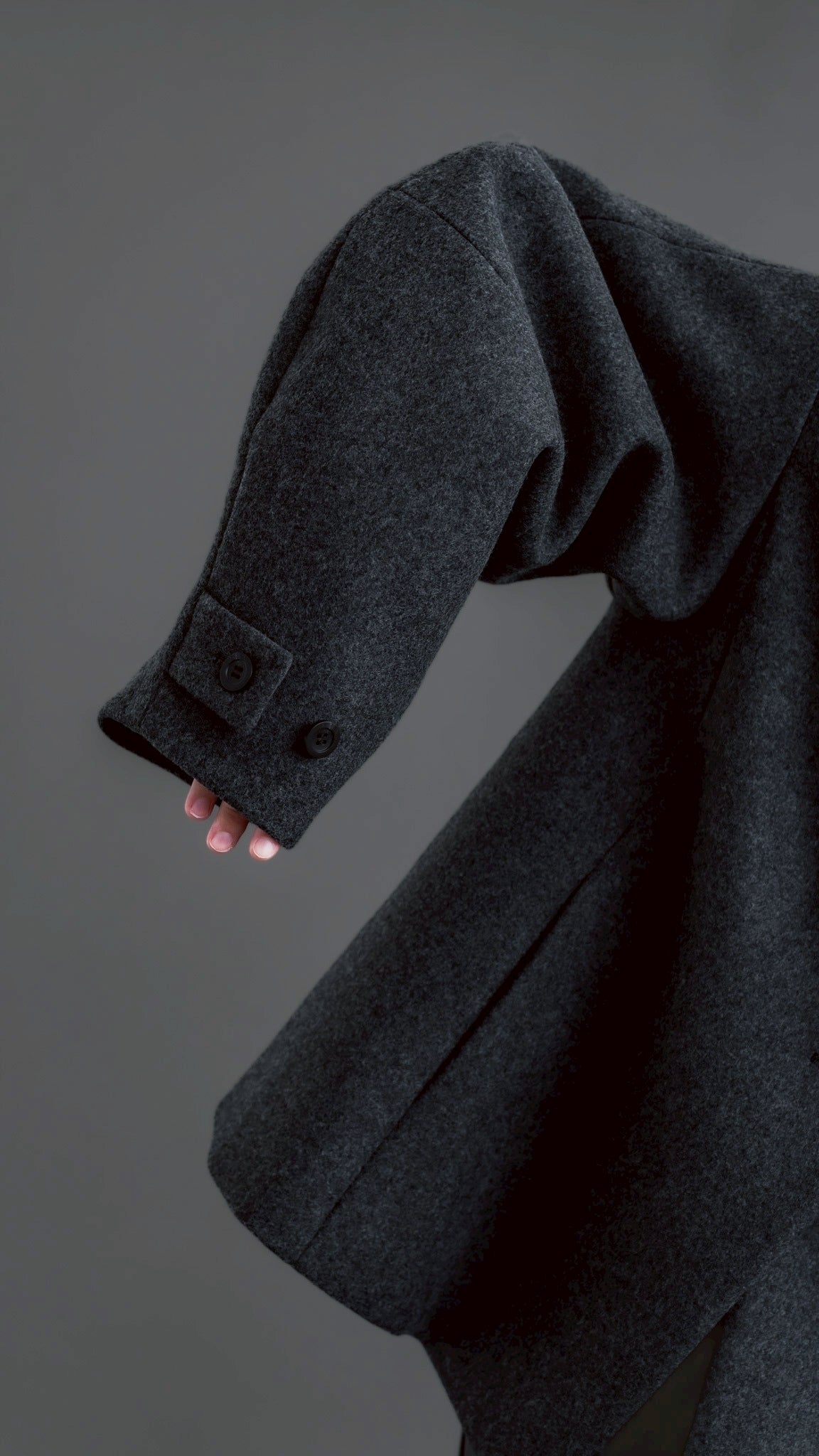 【PRE-ORDER】Balloon Sleeve Coat(GRAY)