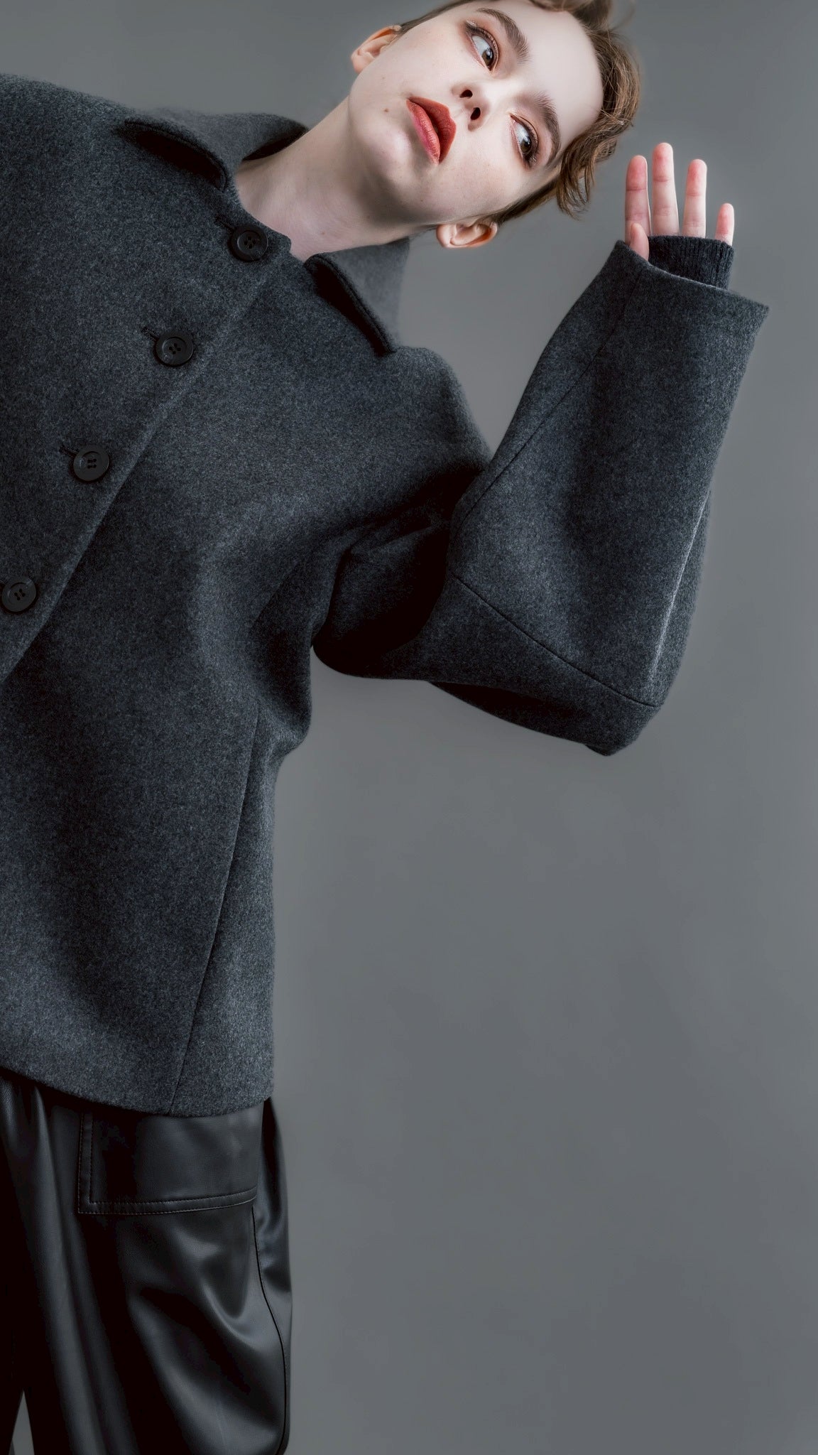 【PRE-ORDER】Balloon Sleeve Coat(GRAY)