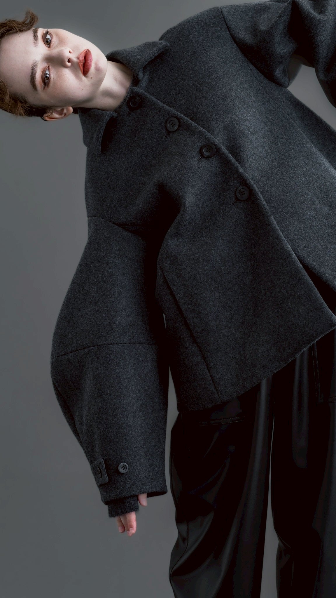【PRE-ORDER】Balloon Sleeve Coat(GRAY)
