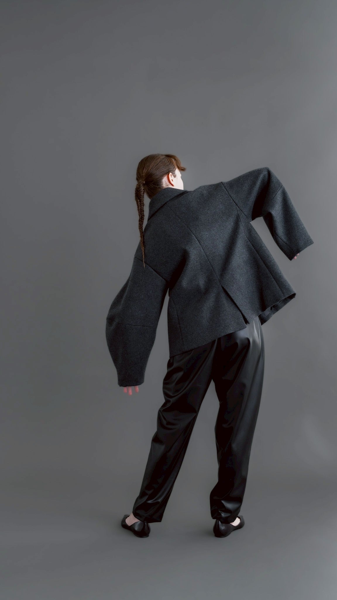 【PRE-ORDER】Balloon Sleeve Coat(GRAY)