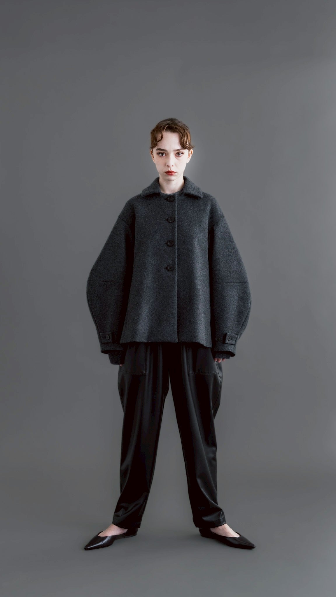 【PRE-ORDER】Balloon Sleeve Coat(GRAY)