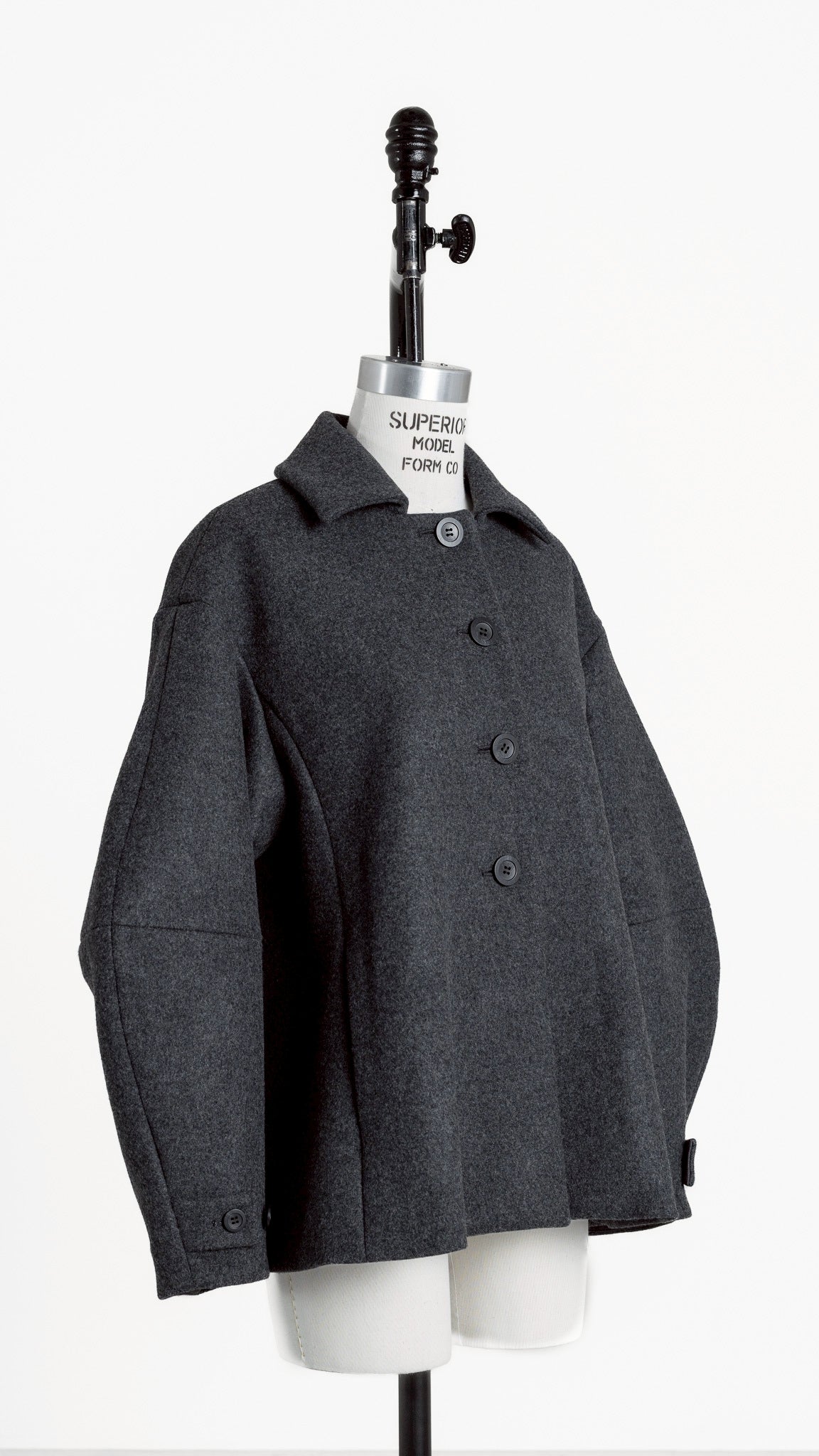 【PRE-ORDER】Balloon Sleeve Coat(GRAY)