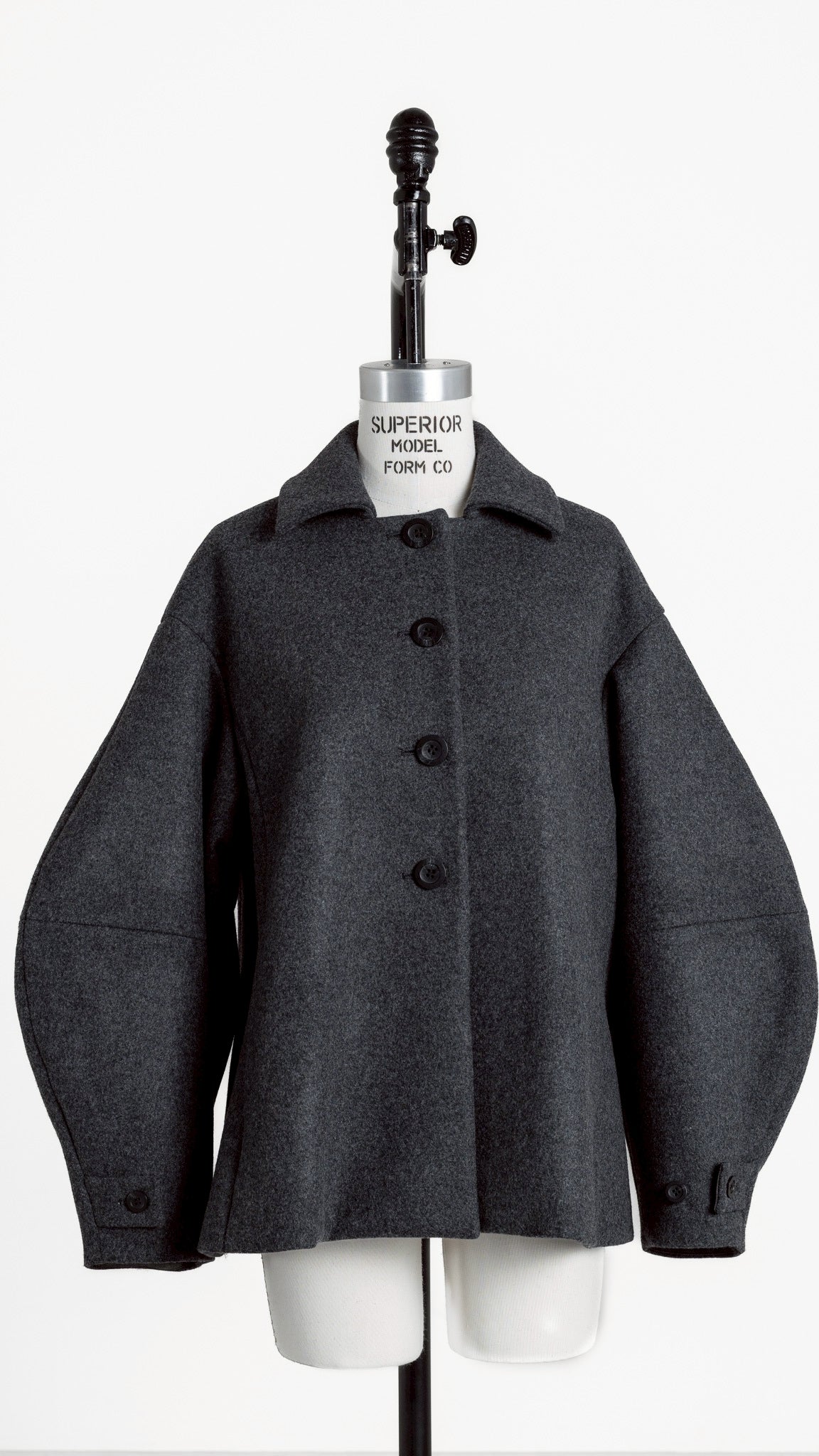 【PRE-ORDER】Balloon Sleeve Coat(GRAY)