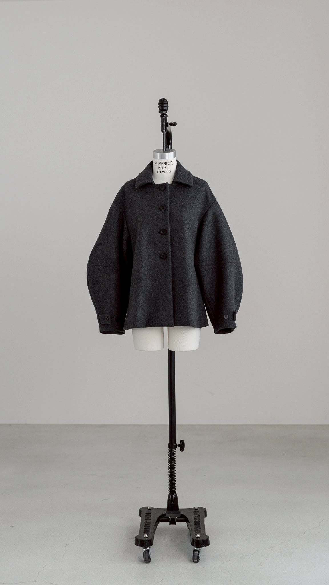 【PRE-ORDER】Balloon Sleeve Coat(GRAY)