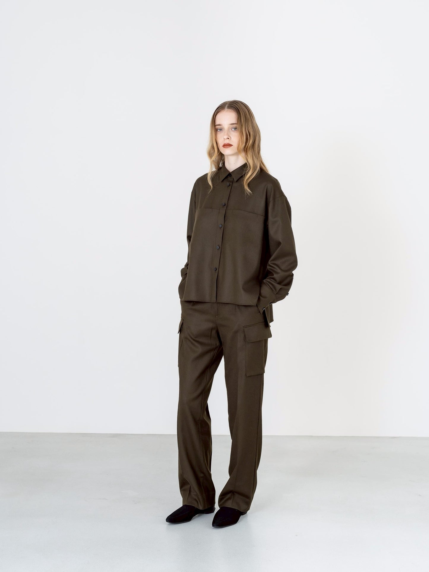 【PRE-ORDER】Wool Saxony Pants(3color)