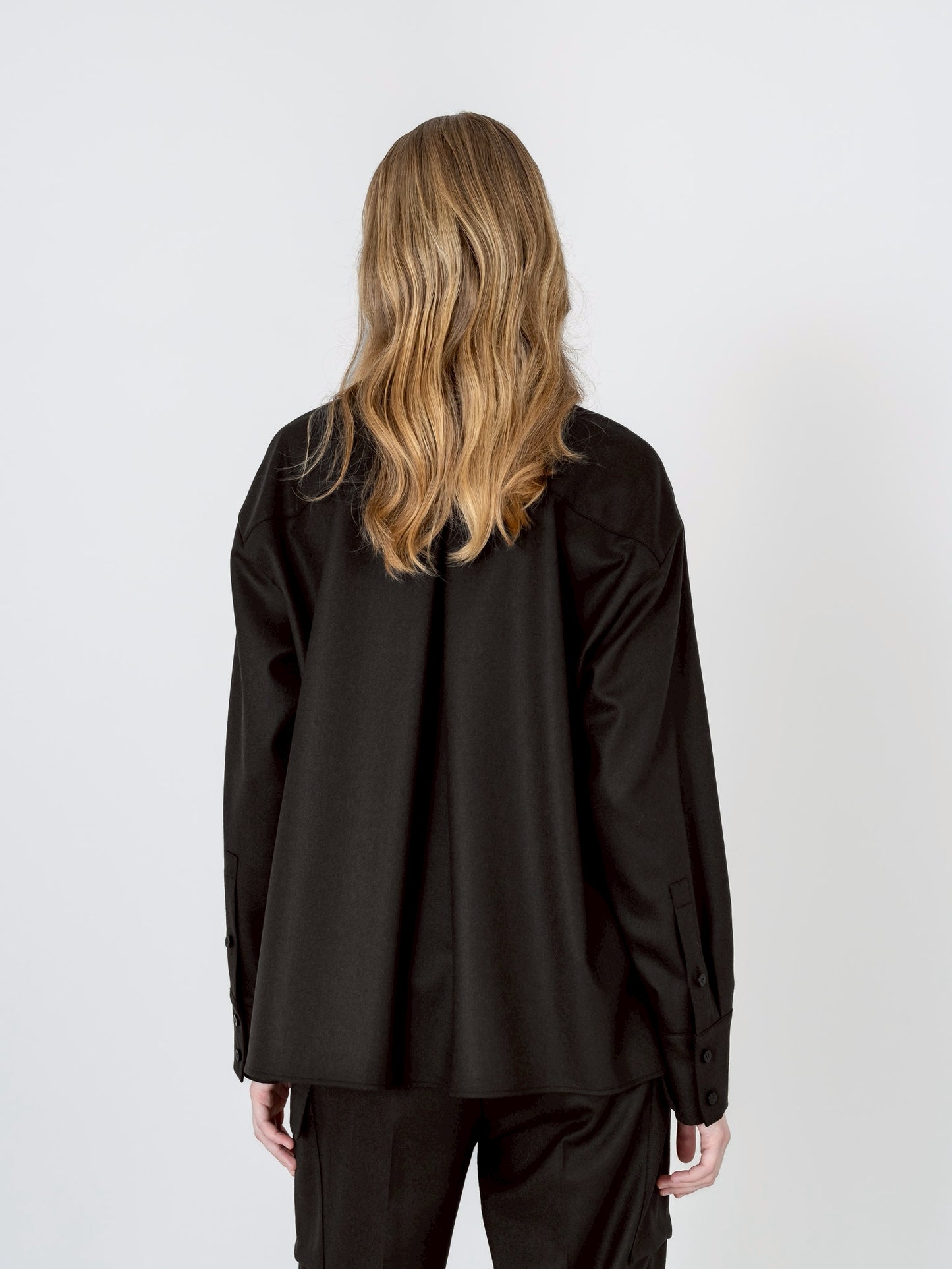 【PRE-ORDER】Wool Saxony Shirt(3color)