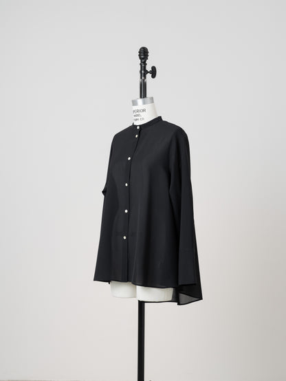 【PRE ORDER】Sheer Nuance Shirt (Black)