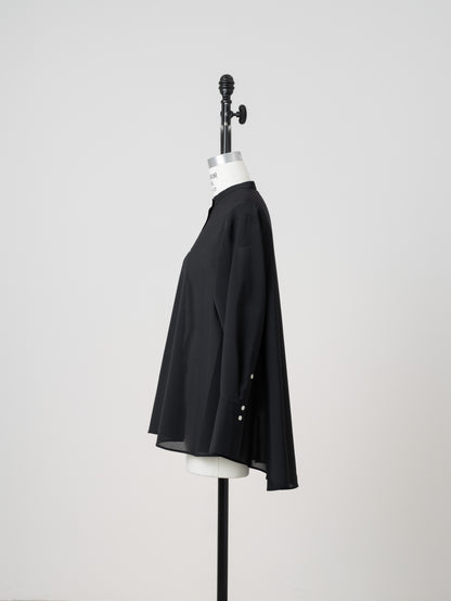 【PRE ORDER】Sheer Nuance Shirt (Black)