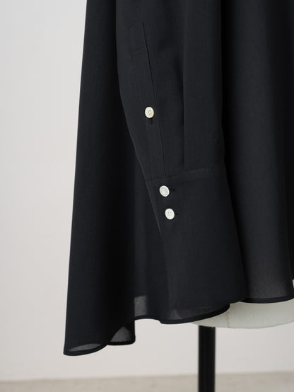 【PRE ORDER】Sheer Nuance Shirt (Black)