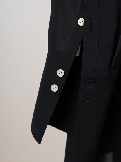 【PRE ORDER】Sheer Nuance Shirt (Black)