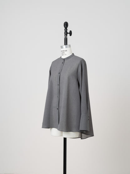 【PRE ORDER】Sheer Nuance Shirt (Gray)