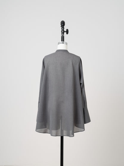 【PRE ORDER】Sheer Nuance Shirt (Gray)