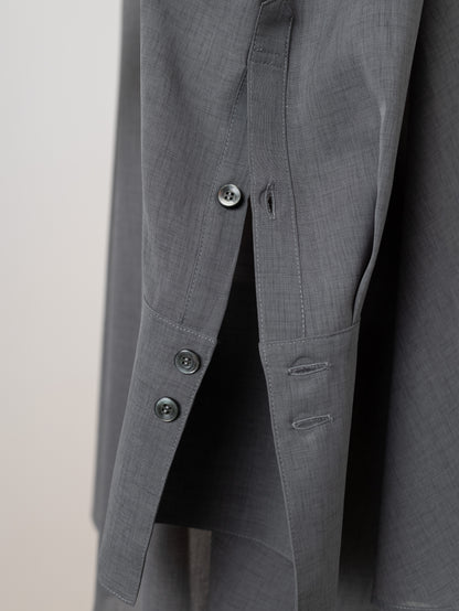 【PRE ORDER】Sheer Nuance Shirt (Gray)