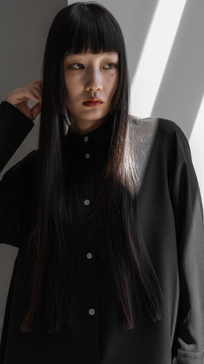 【PRE ORDER】Sheer Nuance Shirt (Black)