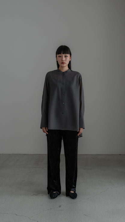【PRE ORDER】Sheer Nuance Shirt (Gray)