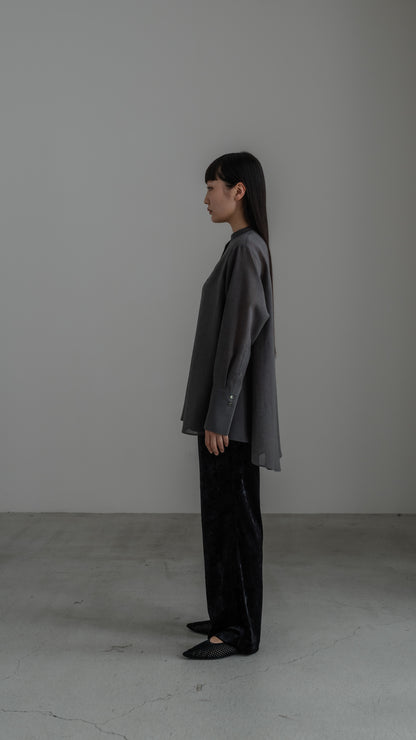 【PRE ORDER】Sheer Nuance Shirt (Gray)