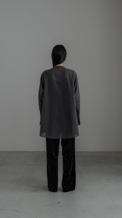 【PRE ORDER】Sheer Nuance Shirt (Gray)