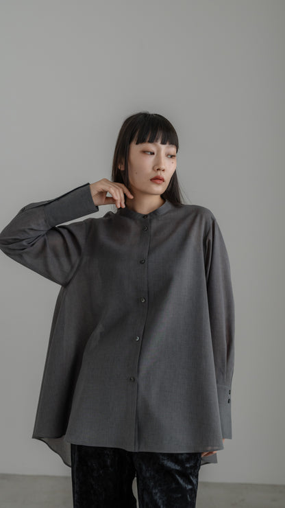 【PRE ORDER】Sheer Nuance Shirt (Gray)