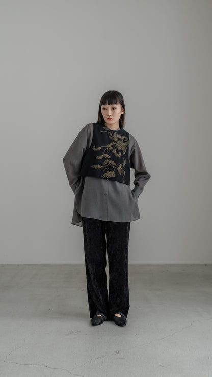 【PRE ORDER】Sheer Nuance Shirt (Gray)