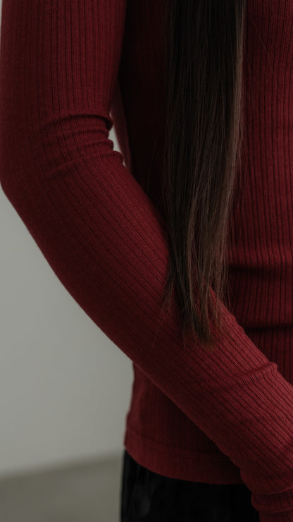 【PRE ORDER】Silk Blend Rib Cutsew