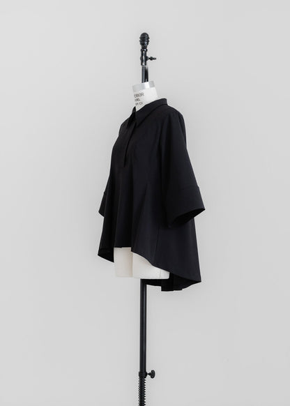 【PRE ORDER】Airy Form Shirt(black)