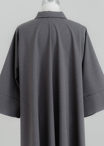 【PRE ORDER】Airy Form Shirt(warm gray)