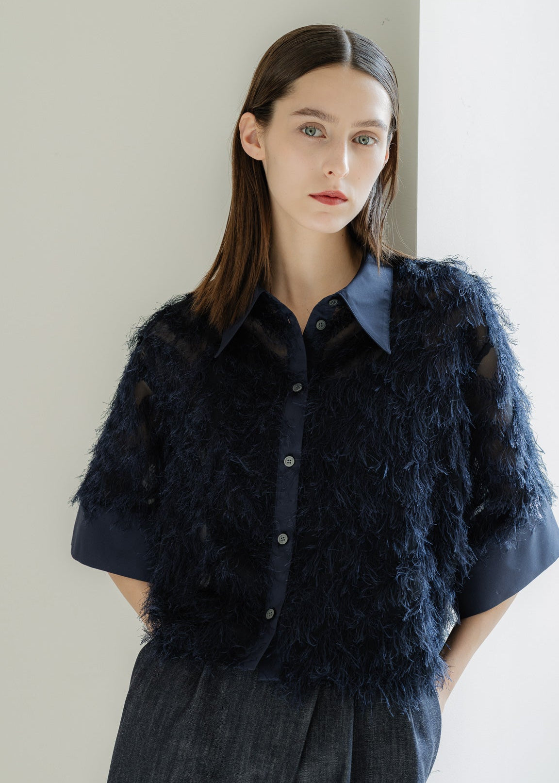 【PRE PRDER】air fringe shirt