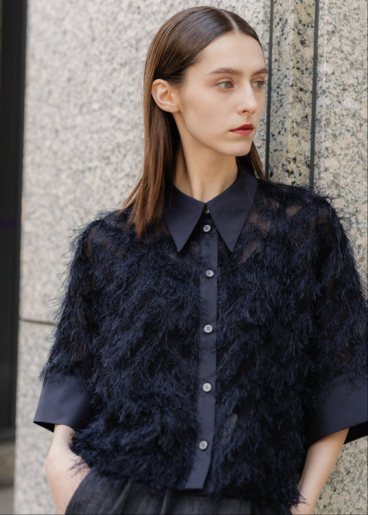 【PRE PRDER】air fringe shirt