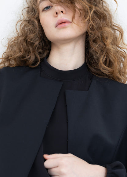 【PRE-ORDER】back pleats vest(2color)