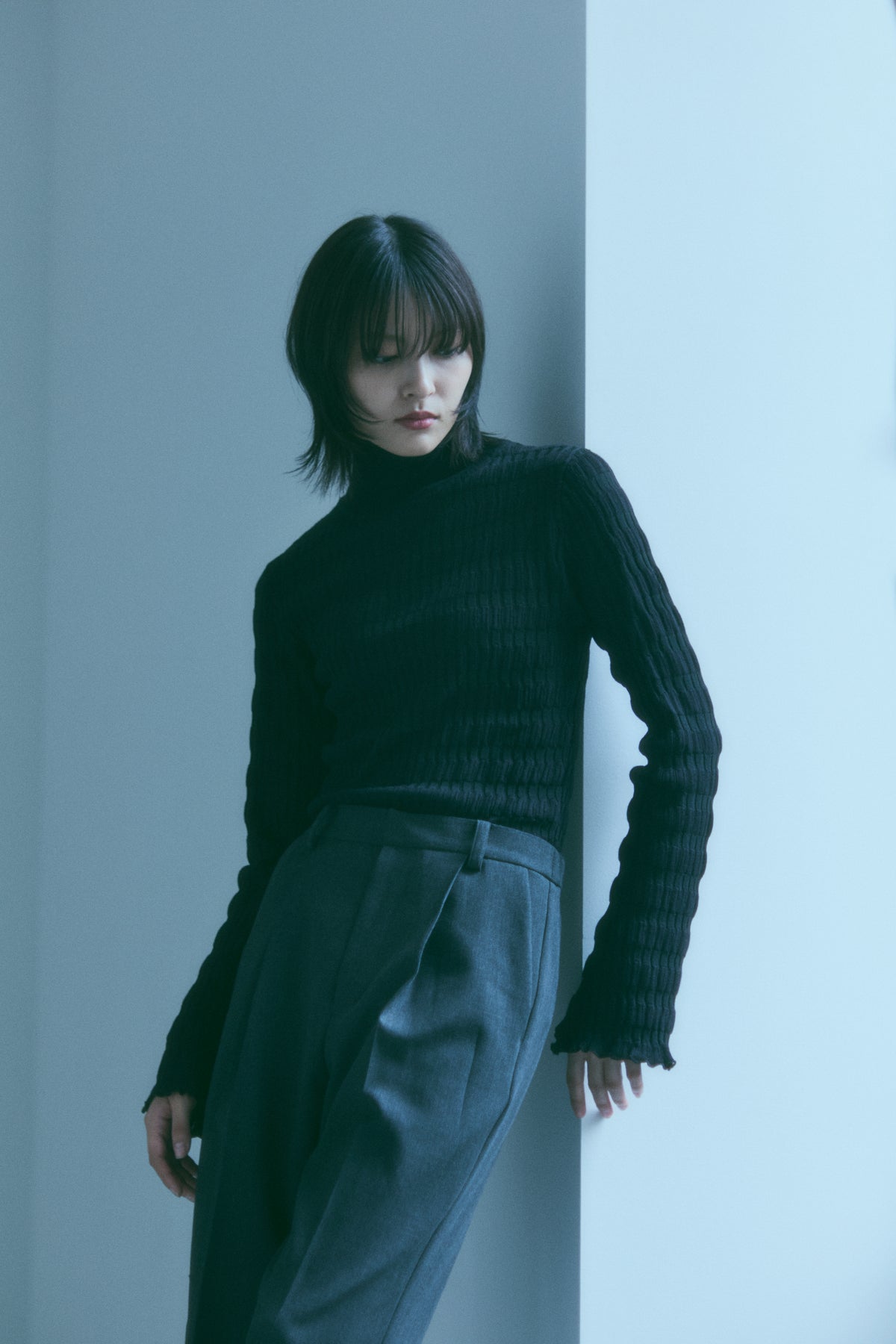 Relief Rib Knit