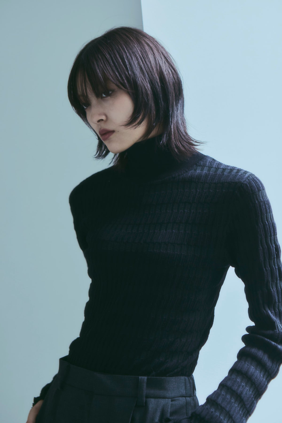 Relief Rib Knit