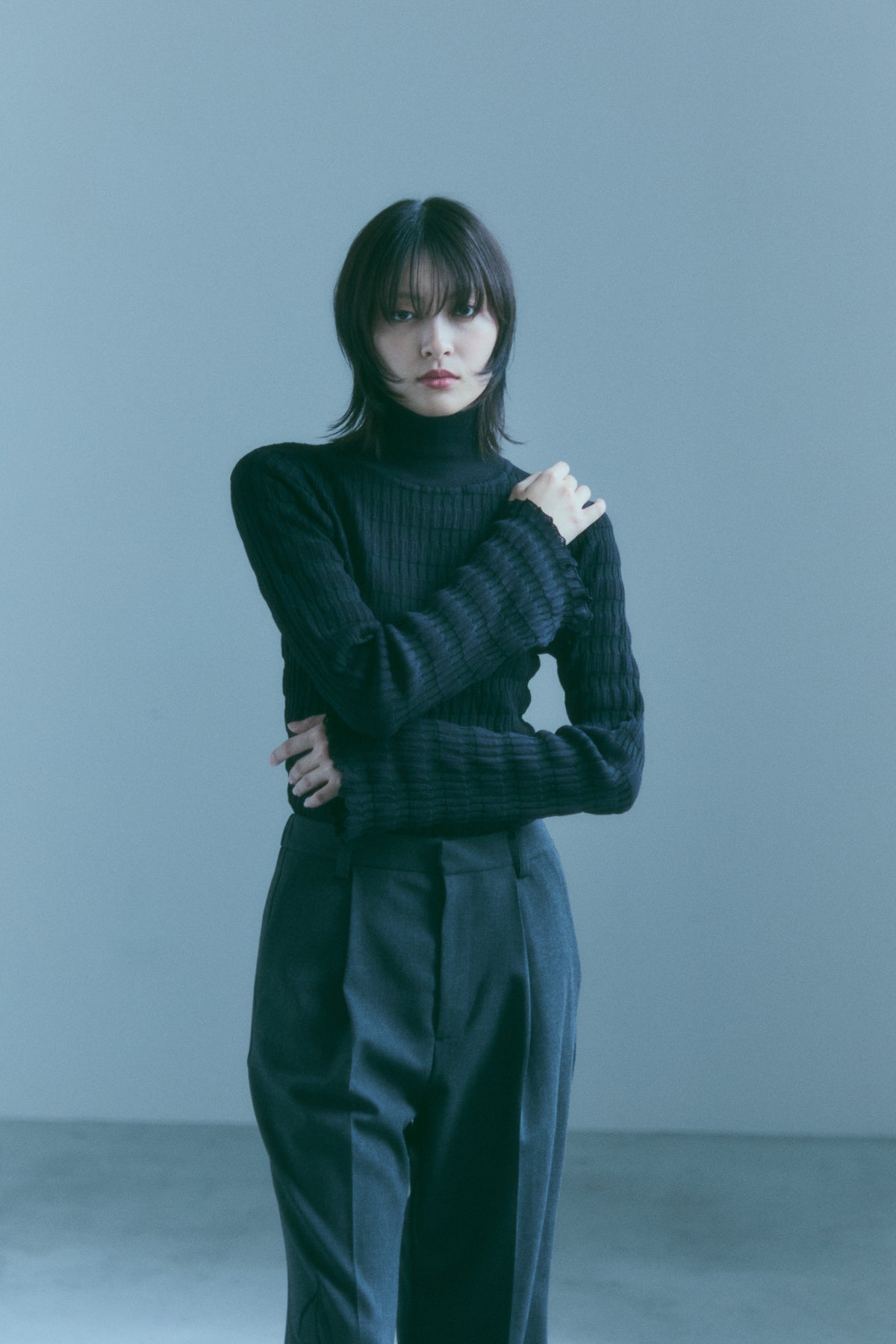 Relief Rib Knit