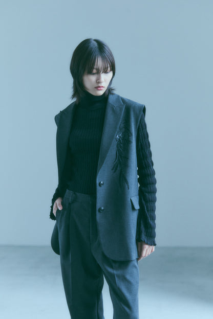 Relief Rib Knit