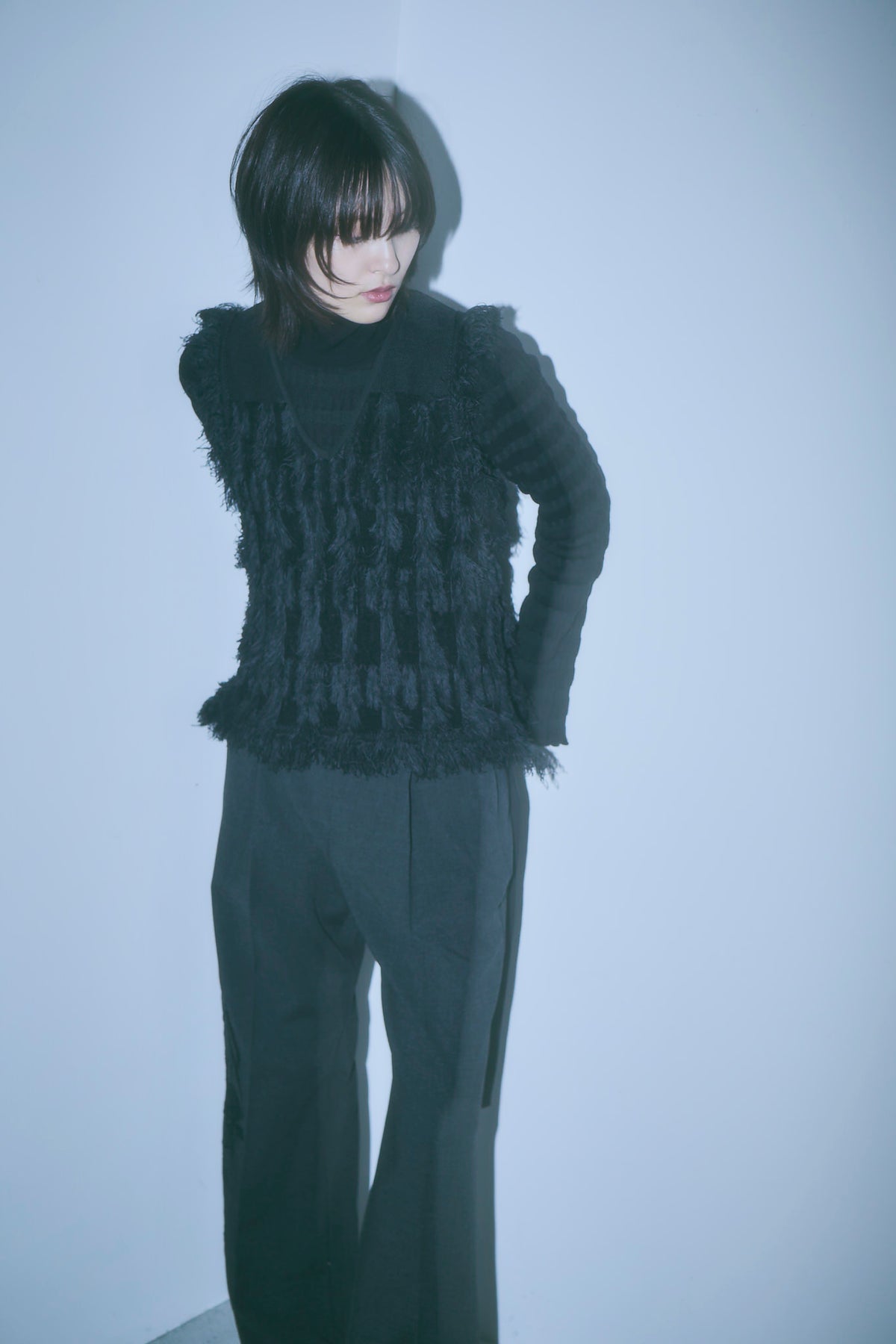 Fringe Knit Vest