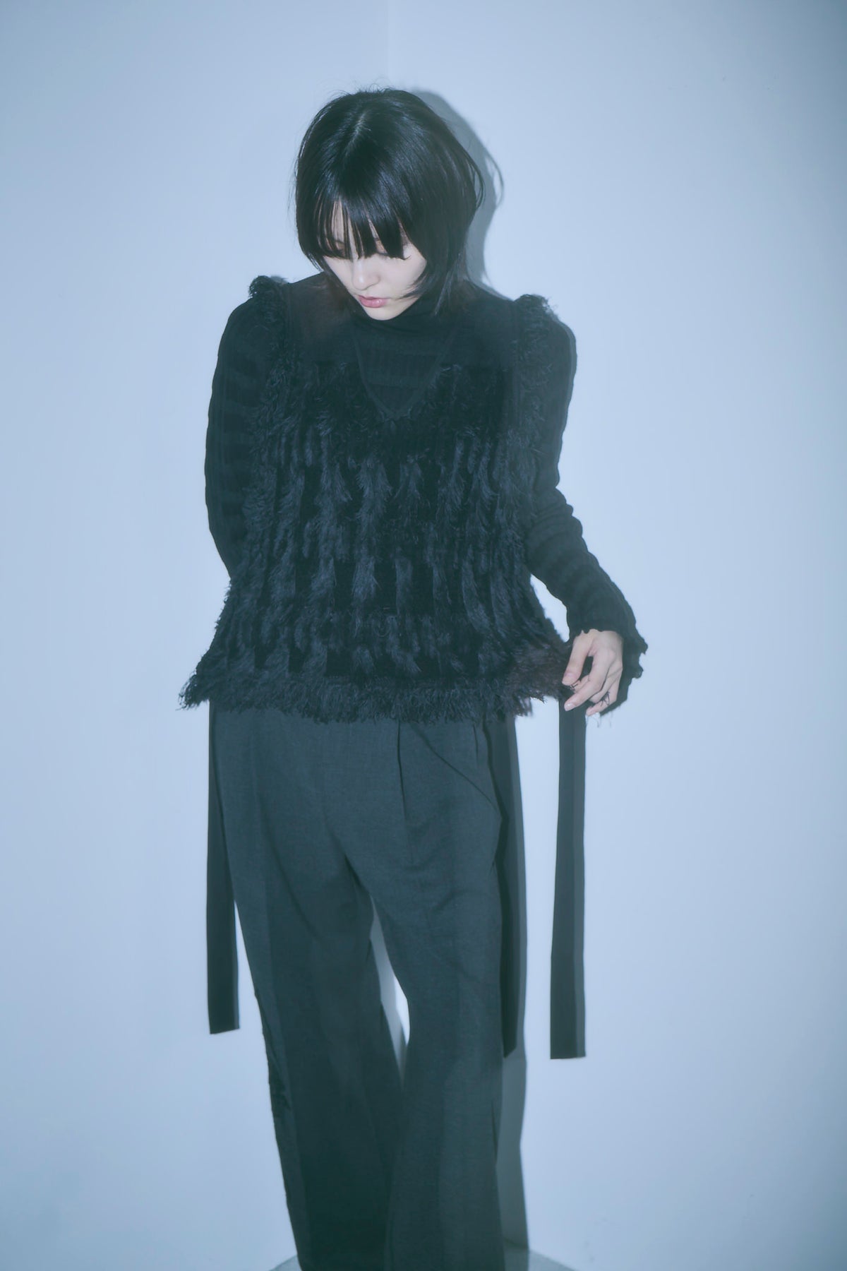 Fringe Knit Vest