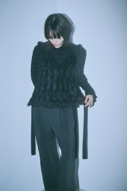 Fringe Knit Vest