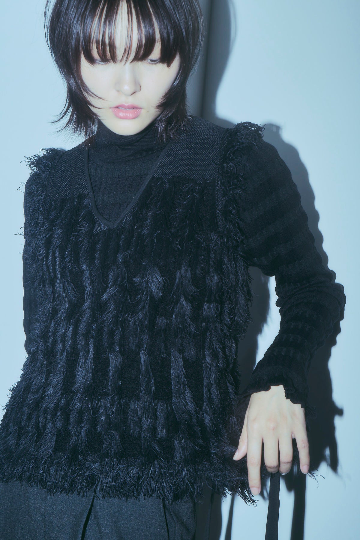 Fringe Knit Vest