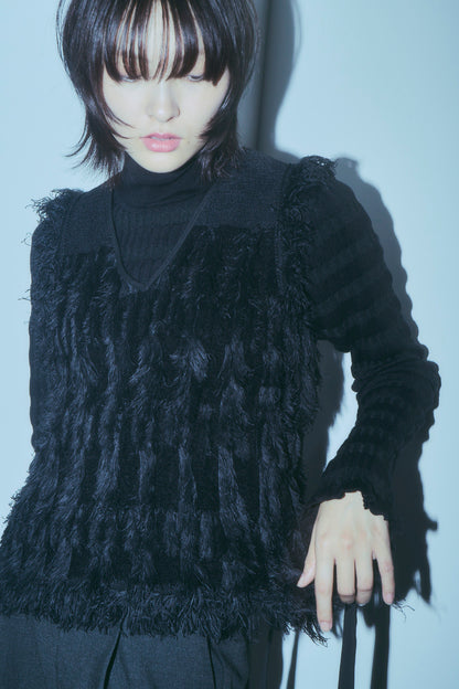 Fringe Knit Vest