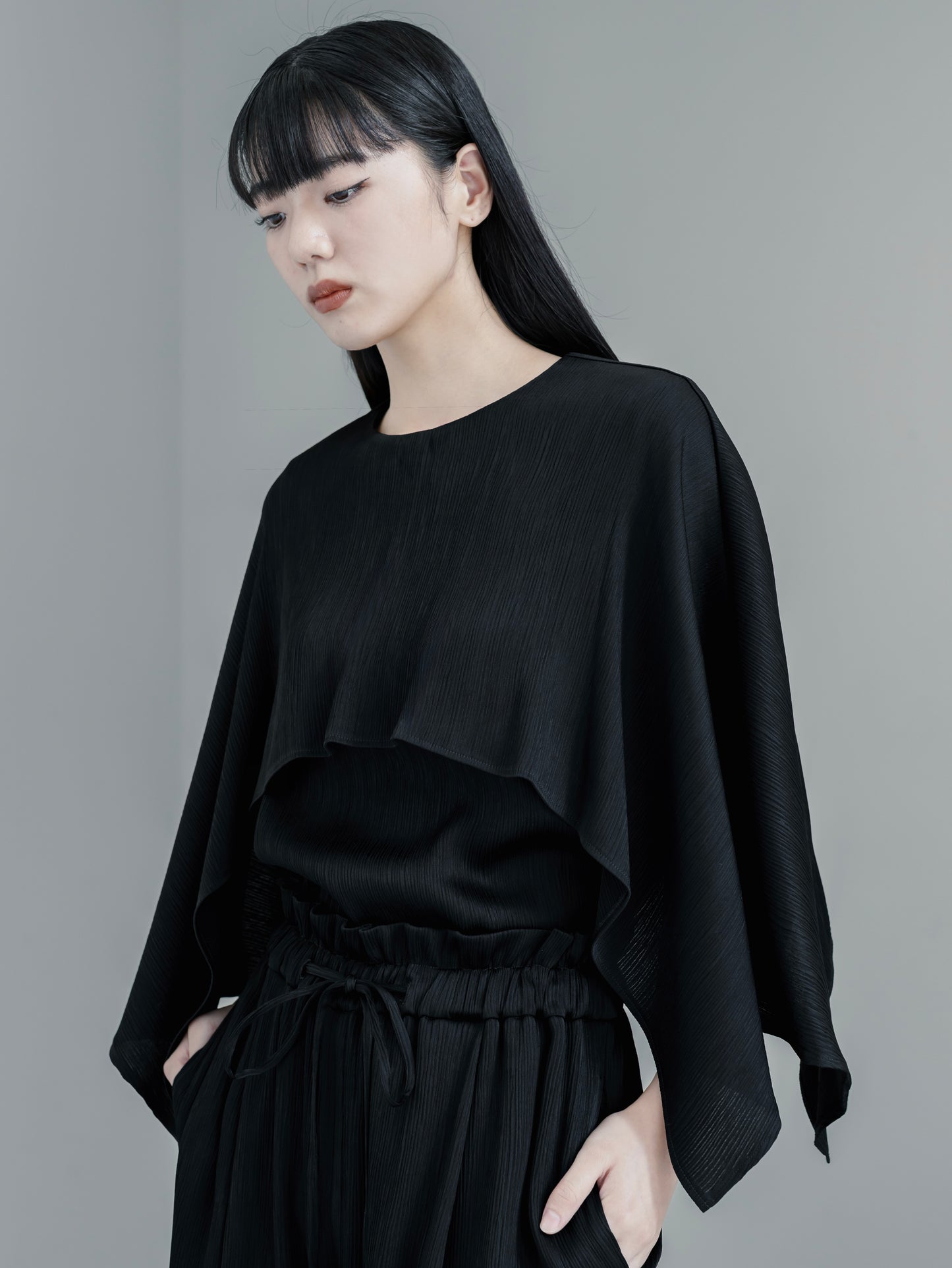 【PRE ORDER】Satin Crepe Cape