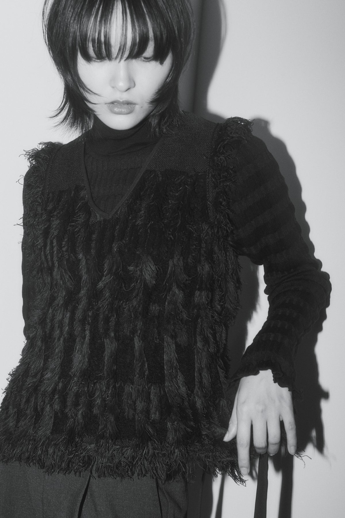 Fringe Knit Vest